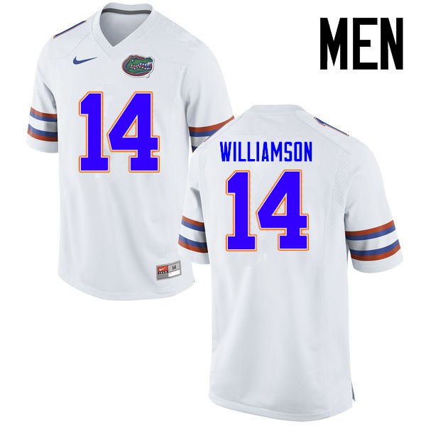 Florida Gators Men #14 Chris Williamson College Football Jerseys White